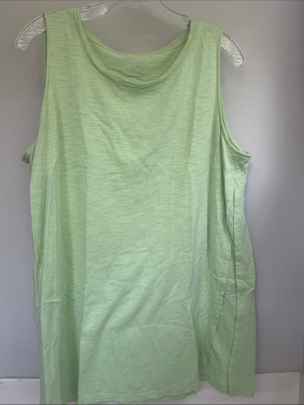 Chico's Light Mint Green Scoop Neck Tank